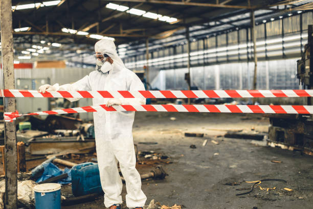 Professional Biohazard technician working in Potter, WI